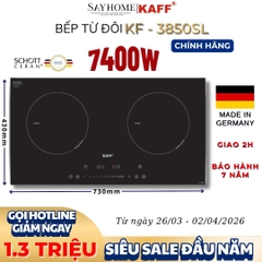 Bếp từ đôi KAFF KF-3850SL cao cấp  - Bảo hành chính hãng 7 năm