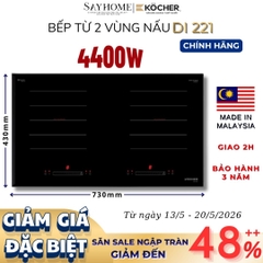 Bếp từ đôi Kocher DI-221 -  Bảo hành 3 năm