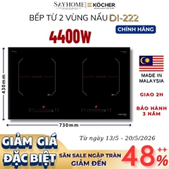 Bếp từ đôi Kocher DI-222 - BH 3 năm