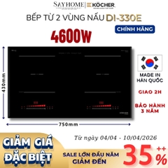 Bếp từ đôi Kocher DI-330E -  Bảo hành 3 năm