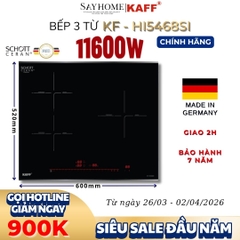 Bếp điện từ KAFF KF-HI5468SI 3 vùng nấu - Bảo hành chính hãng 7 năm