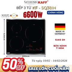Bếp từ KAFF KF-SQ38IH 3 vùng nấu - Bảo hành chính hãng 7 năm