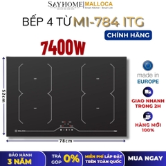 Bếp đa từ MALLOCA MI-784 ITG 4 vùng nấu - Hàng chính hãng