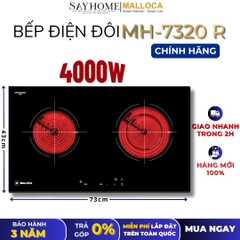 Bếp điện đôi MALLOCA MH-7320 R - Hàng chính hãng