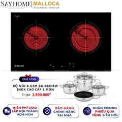 Bếp điện đôi MALLOCA MH-7320 R - Hàng chính hãng