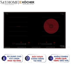 Bếp điện từ 2 vùng nấu Kocher EI-221 - BH 3 năm