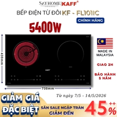 Bếp điện từ đôi KAFF KF-FL101IC - Bảo hành chính hãng 5 năm
