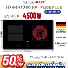 Bếp điện từ đôi KAFF KF-FL108 PLUS - Bảo hành chính hãng 7 năm