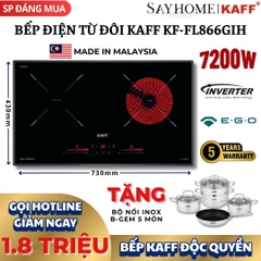 Bếp điện từ đôi KAFF KF-FL866GIH - Bảo hành chính hãng tại nhà 5 năm