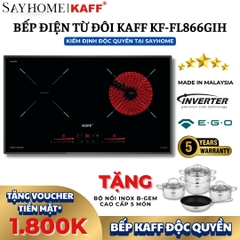 Bếp điện từ đôi KAFF KF-FL866GIH - Bảo hành chính hãng tại nhà 5 năm