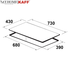 Bếp điện từ đôi KAFF KF-IG600IH - Bảo hành chính hãng tại nhà 5 năm