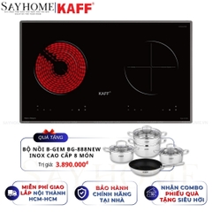 Bếp điện từ đôi kết hợp KAFF KF-073IC - Bảo hành chính hãng 5 năm