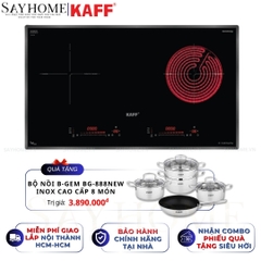 Bếp điện từ đôi kết hợp KAFF KF-FL68IC NEW PLUS - Bảo hành chính hãng 5 năm