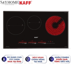 Bếp điện từ đôi kết hợp KAFF KF-IG3001IH 3 vùng nấu - Bảo hành chính hãng 5 năm