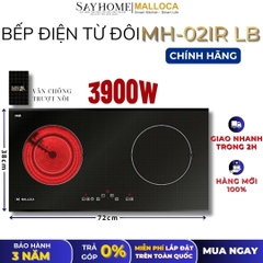 Bếp điện từ kết hợp đôi Malloca MH-02IR LB - Hàng chính hãng