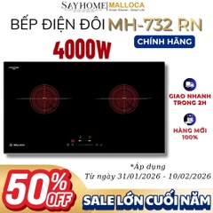 Bếp điện đôi Malloca MH-732 RN - Hàng chính hãng Malloca