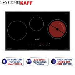 Bếp điện từ kết hợp KAFF KF-IC3801 3 vùng nấu - Bảo hành chính hãng 5 năm