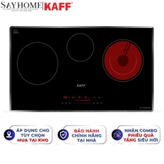 Bếp điện từ kết hợp KAFF KF-IC5801SB PLUS 3 vùng nấu - Bảo hành chính hãng 7 năm