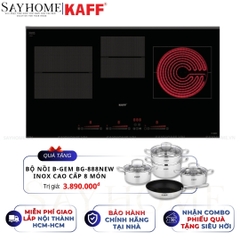 Bếp điện từ kết hợp KF-IH6003IH 3 vùng nấu - Bảo hành chính hãng 7 năm