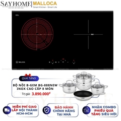 Bếp điện từ đôi kết hợp MALLOCA MIR 772 - Hàng chính hãng