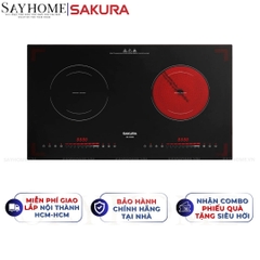 Bếp điện từ đôi SAKURA SE-3250B - Chính hãng