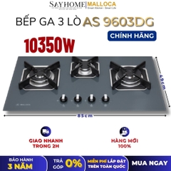 Bếp Ga MALLOCA AS 9603DG 3 vùng nấu - Hàng chính hãng