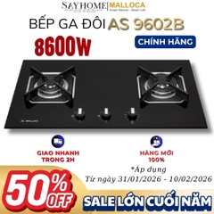 Bếp Ga đôi MALLOCA AS 9602B - Hàng chính hãng