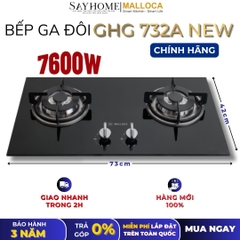 Bếp Ga đôi MALLOCA GHG 732A NEW - Hàng chính hãng