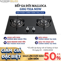 Bếp Ga đôi MALLOCA GHG 732A NEW   - Hàng chính hãng