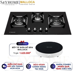 Bếp Ga MALLOCA AS 9603B 3 vùng nấu - Hàng chính hãng
