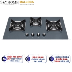 Bếp Ga MALLOCA AS 9603DG 3 vùng nấu - Hàng chính hãng