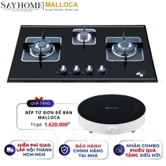 Bếp Ga MALLOCA AS 9403B 3 vùng nấu - Hàng chính hãng