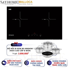 Bếp từ đôi MALLOCA MH-02I N - Hàng chính hãng