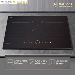 Bếp từ 3 vùng nấu MALLOCA MI803ES tại thành phố Hồ Chí Minh