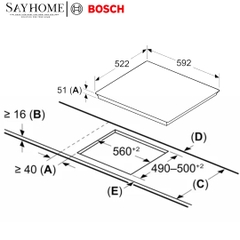 Bếp Từ Bosch Serie 6 PVQ61RHB1E 4 Vùng Nấu tại thành phố Hồ Chí Minh