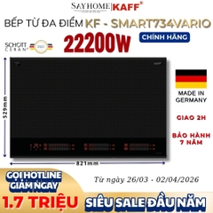 Bếp từ đa vùng nấu KAFF KF-Smart734Vario CAO CẤP - Bảo hành chính hãng 7 năm