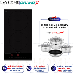 Bếp từ đôi GRANDX GX ID505 Series 5 - Bảo hành chính hãng 3 năm