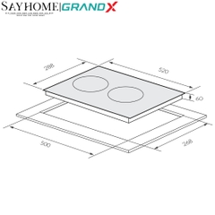 Bếp từ đôi GRANDX GX ID505 Series 5 - Bảo hành chính hãng 3 năm