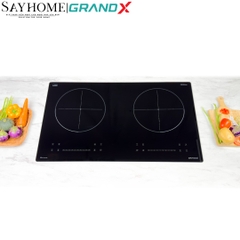 Bếp từ đôi GRANDX GX IH618SE Series 6 - Bảo hành chính hãng 3 năm
