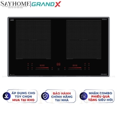 Bếp từ đôi GRANDX GX IH658SE Series 6 - Bảo hành chính hãng 3 năm