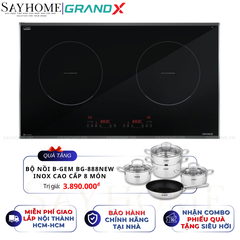 Bếp từ đôi GRANDX GX IH668SE Series 6 - Bảo hành chính hãng 3 năm