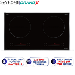 Bếp từ đôi GRANDX GX IH686SE Series 6 - Bảo hành chính hãng 3 năm