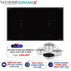 Bếp từ đôi GRANDX GX IH696SE Series 6 - Bảo hành chính hãng 3 năm