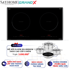 Bếp từ đôi GRANDX GX IH696SE Series 6 - Bảo hành chính hãng 3 năm