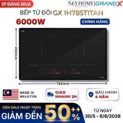 Bếp từ đôi chống xước GRANDX GX IH785 TITAN Series 7 tại Thành phố Hồ Chí Minh