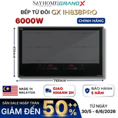 Bếp từ đôi GRANDX GX IH838Pro Series 8 tại Thành phố Hồ Chí Minh