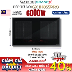 Bếp từ đôi GRANDX GX IH855Pro Series 8 tại Thành phố Hồ Chí Minh