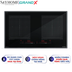 Bếp từ đôi GRANDX GX IH855Pro Series 8 - Bảo hành chính hãng 5 năm