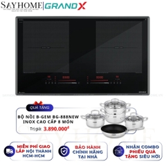 Bếp từ đôi GRANDX GX IH868Pro Series 8 - Bảo hành chính hãng 5 năm