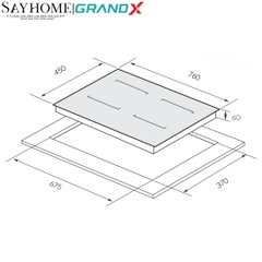Bếp từ đôi GRANDX GX IH977G Series 9 - Bảo hành chính hãng 3 năm